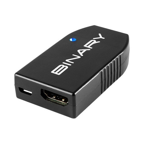Binary B10-FBR-EXT-18G B10 Series Fiber to HDMI Extender, 4K at 60Hz, 18Gbps, HDR, ARC