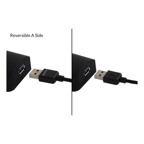 Binary B-USB2-AMINIB-2M USB 2.0 Reversible A Male to Mini B Male Cable, 6.56\' (2m)