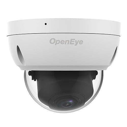OpenEye OE-C3011D4-S 4MP Indoor IP Dome Camera, 2.7-13.5mm Varifocal Lens, White