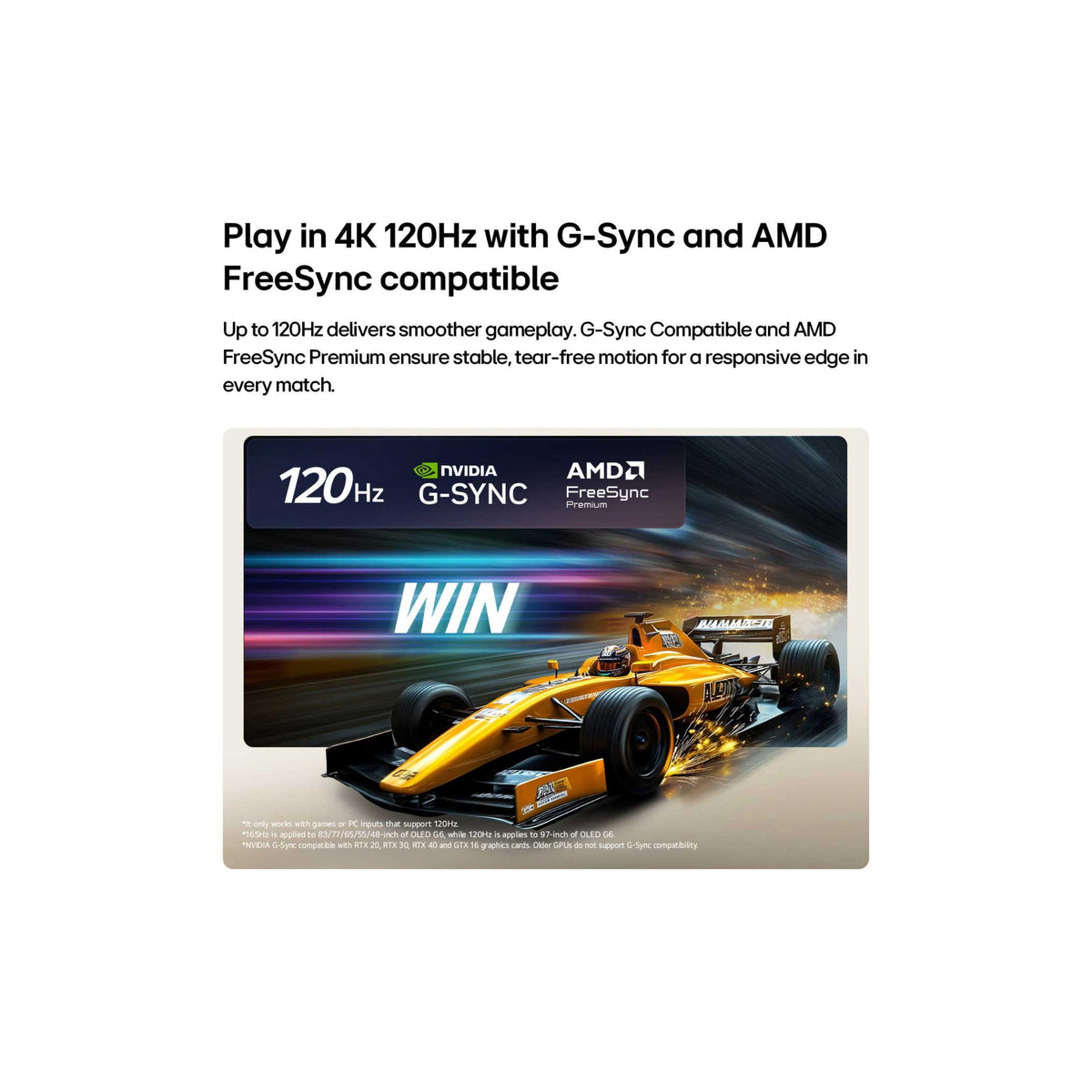 LG OLED 65 Inch EVO AI G6 4K Smart TV Table Top