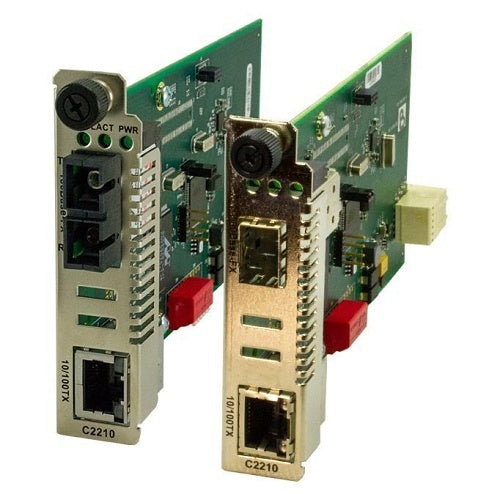 Lantronix C2210-1011 ION Fast Ethernet Media and Rate Converter Module, 1300 nm Multimode ST, 11.0 dB