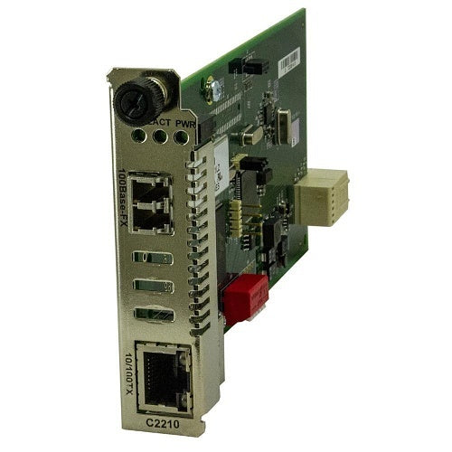 Lantronix C2210-1011 ION Fast Ethernet Media and Rate Converter Module, 1300 nm Multimode ST, 11.0 dB
