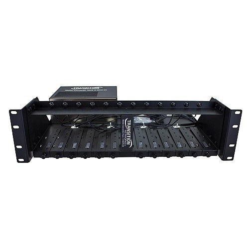 Lantronix E-MCR-05-LA Ethernet Media Converter Rack Standard