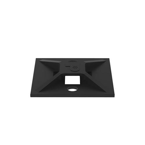 Panduit ABM2S-A-C0 Cable Tray & Tie Mount, 1\\" x 1\\" (25.4mm x 25.4mm) Adhesive