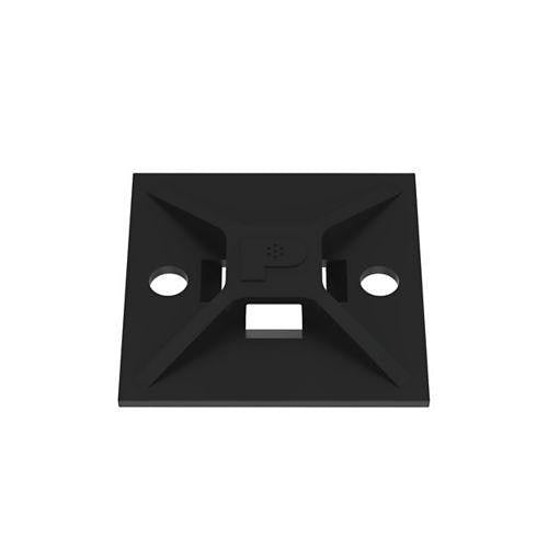 Panduit ABM2S-A-C0 Cable Tray & Tie Mount, 1\\" x 1\\" (25.4mm x 25.4mm) Adhesive
