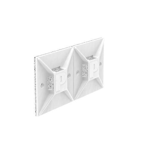 Panduit ABM3H-AV-L, Cable Tie Mount, VHB Adhesive, 1.5\\", Color White