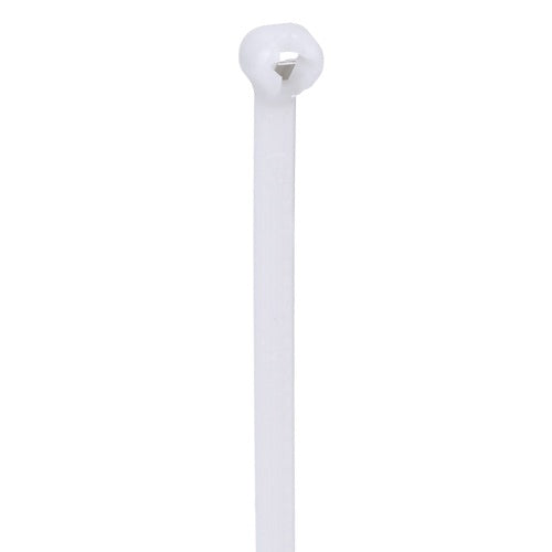 Panduit BT2I-C Dome-Top Stainless-Steel Locking Barb Tie, PA6.6, 8\\"L, 40 lb, 100-Pack