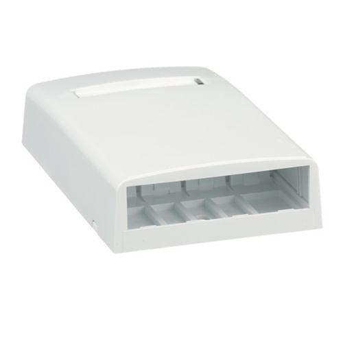 Panduit CBX4WH-AY Surface Mount Box, 4 Port, White