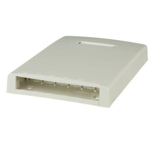 Panduit CBXF6IW-AY Surface Mount Box, 6 Port Multimedia, Off White