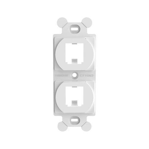 Panduit CF1062WHY FRAME Type 106, 2-Port, White