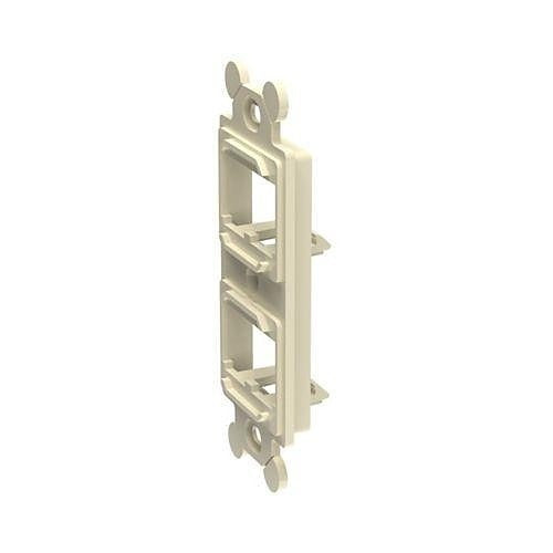 Panduit CF1064EIY Electric Ivory Wallplate Frame, 4-Port, Ivory