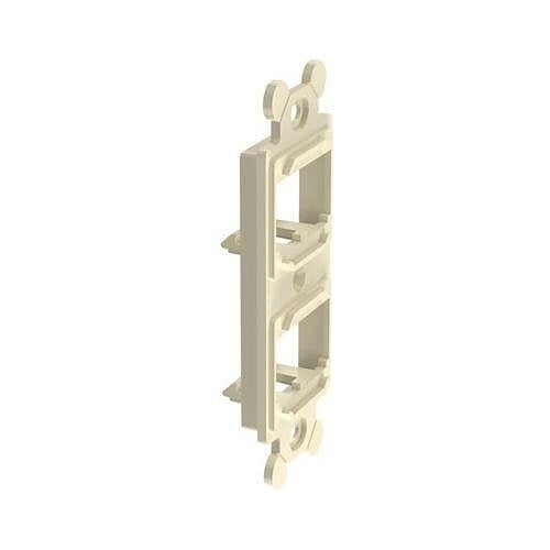 Panduit CF1064EIY Electric Ivory Wallplate Frame, 4-Port, Ivory