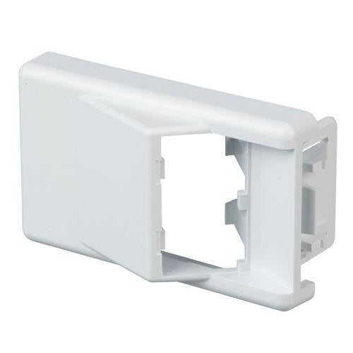 Panduit CFFPA2WH Furniture Faceplate, 2 Port Angled, White