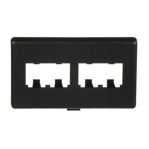 Panduit CFFPHM4BL Furniture Faceplate, 4 Port Herman Mill, Black