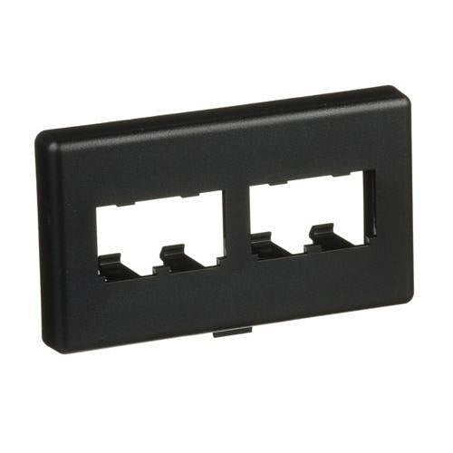 Panduit CFFPHM4BL Furniture Faceplate, 4 Port Herman Mill, Black