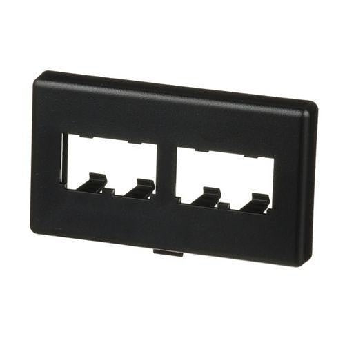 Panduit CFFPHM4BL Furniture Faceplate, 4 Port Herman Mill, Black