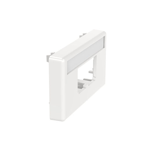 Panduit CFFPL2WH Mini-Com 2-Port Furniture Faceplate, Standard Opening, White