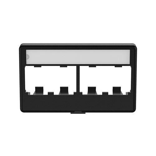 Panduit CFFPL4BL Furniture Faceplate, 4 Port, Black