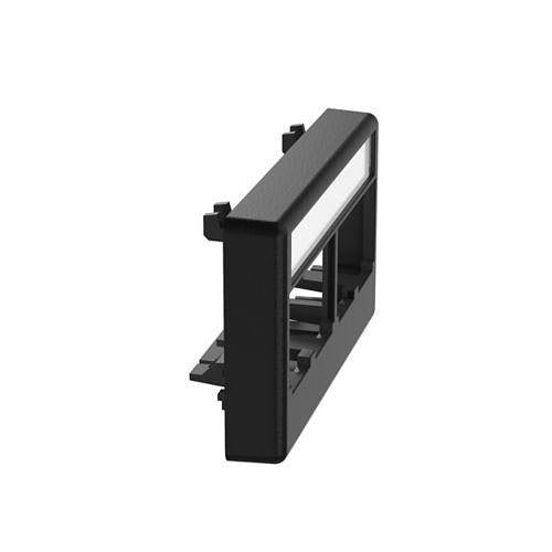 Panduit CFFPL4BL Furniture Faceplate, 4 Port, Black