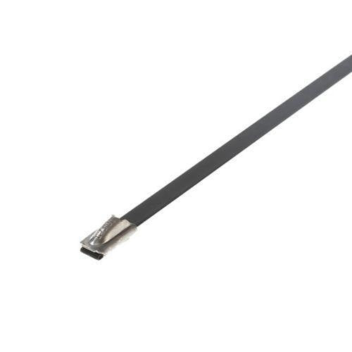 Panduit IMLTFC203S-C6L Fully Coated Metal Locking Tie, 316L Stainless Steel Standard