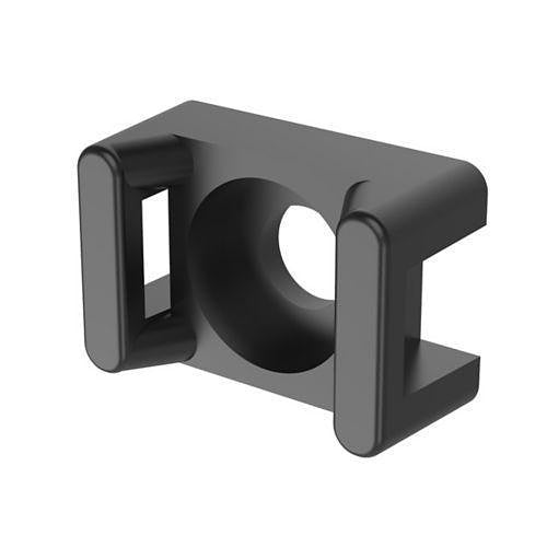 Panduit SGTM3S10-C0 Supergrip Cable Tie Mount, 0.88\\" (22.3mm), 10-Screw (M5), Black