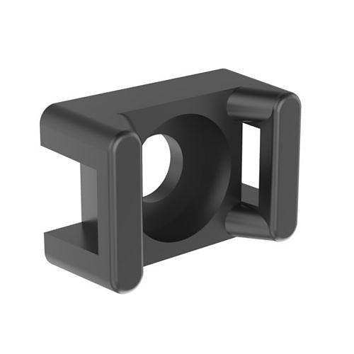 Panduit SGTM3S10-C0 Supergrip Cable Tie Mount, 0.88\\" (22.3mm), 10-Screw (M5), Black