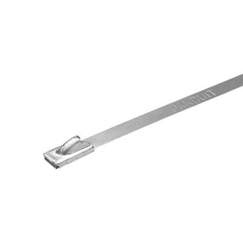 Panduit MLT4S-CP316 Self-Locking Cable Tie, 14\\"-14.3\\"L (362mm), 316 Stainless Steel