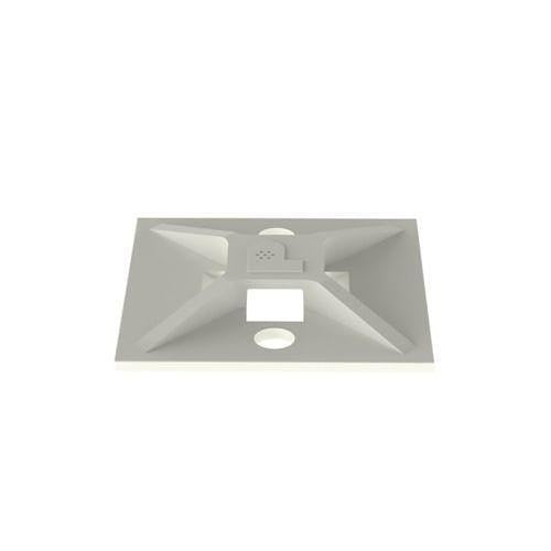 Panduit ABM112-S6-C69 Cable Tie Mount, 1.12\\"W x 1.12\\"L, Ivory