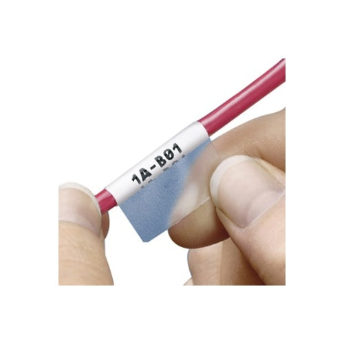 Panduit NWSLC-7Y Cable Identification Sleeve for 3mm Duplex Fiber, 100-Piece, White