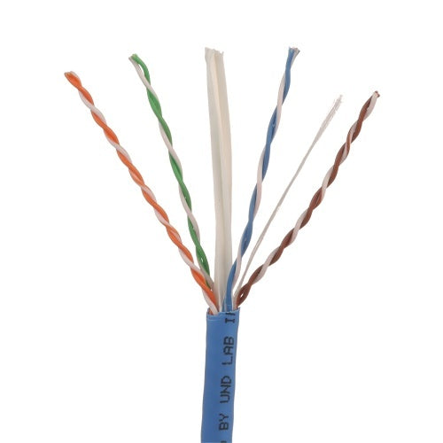 Panduit PUR6004BU-W CAT6 23 AWG Copper Cable, UTP, CMR, Blue
