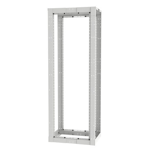 Panduit AR4PCN96WH 4-Post Rack, 52RU, Adjustable Depth 23-42\\", Cage Nut E-Rails, White