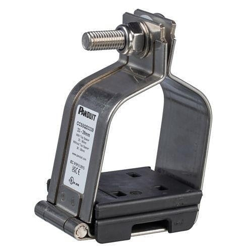 Panduit CCSSQD2529-X Cable Cleat,  Stainless Steel, Quad Configuration