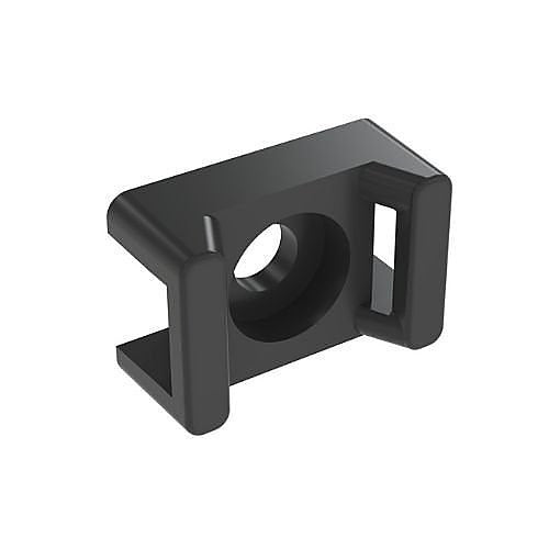 Panduit TM2S8-C0 Cable Tie Mount, UV PA 6.6, 0.63x0.43\\", #8 Screw, 100-Pack, Black