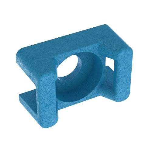 Panduit TM2S8-C76 Tefzel Cable Tie Mount, #8 Screw, 100-Piece, Blue