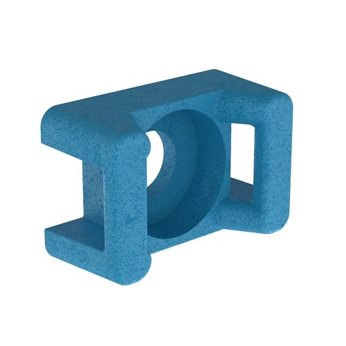 Panduit TM2S8-C76 Tefzel Cable Tie Mount, #8 Screw, 100-Piece, Blue