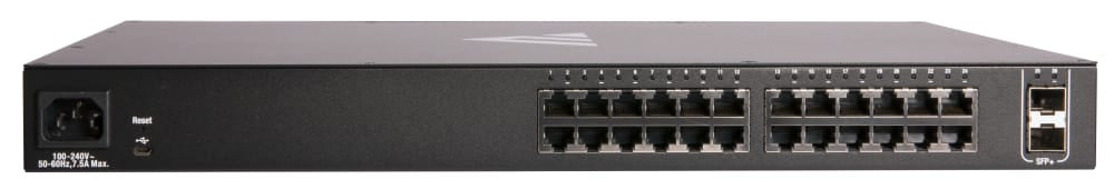 Pakedge® MS Series Layer 3 Managed Switch with OvrC | 24 1G PoE+, 370W, 2 10G SFP+