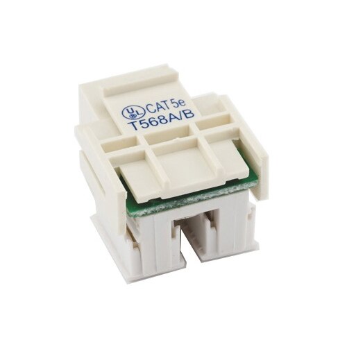 Provo Cat 5 Enhanced RJ45 Keystone Jack 110 Style – Almond