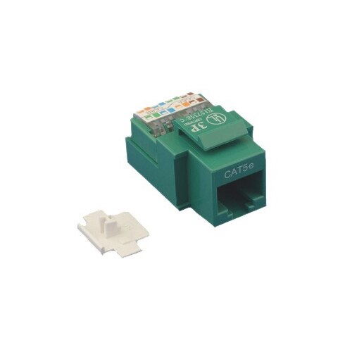 Provo Cat 5 Enhanced RJ45 Keystone Jack 110 Style – Green