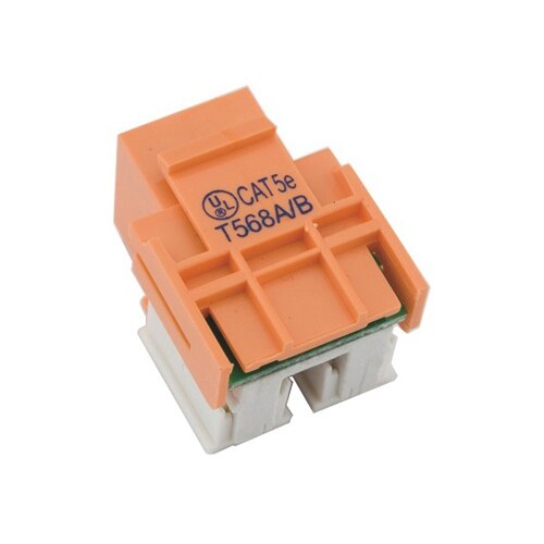 Provo Cat 5 Enhanced RJ45 Keystone Jack 110 Style – Orange