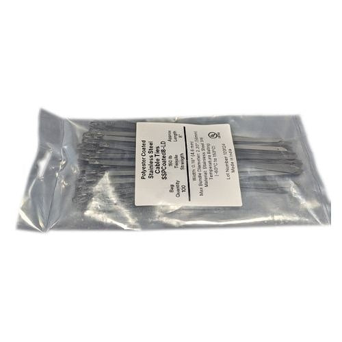 Protech 82201148 Coated Metal Stainless Steel Tie, 100-Piece, 5 Bags for 1 Roll of Cable