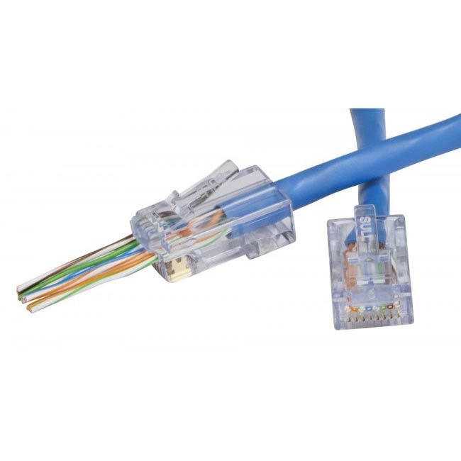 Platinum Tools EZ-RJ45 Unshielded Cat6 Connectors – 50pcs/Clamshell