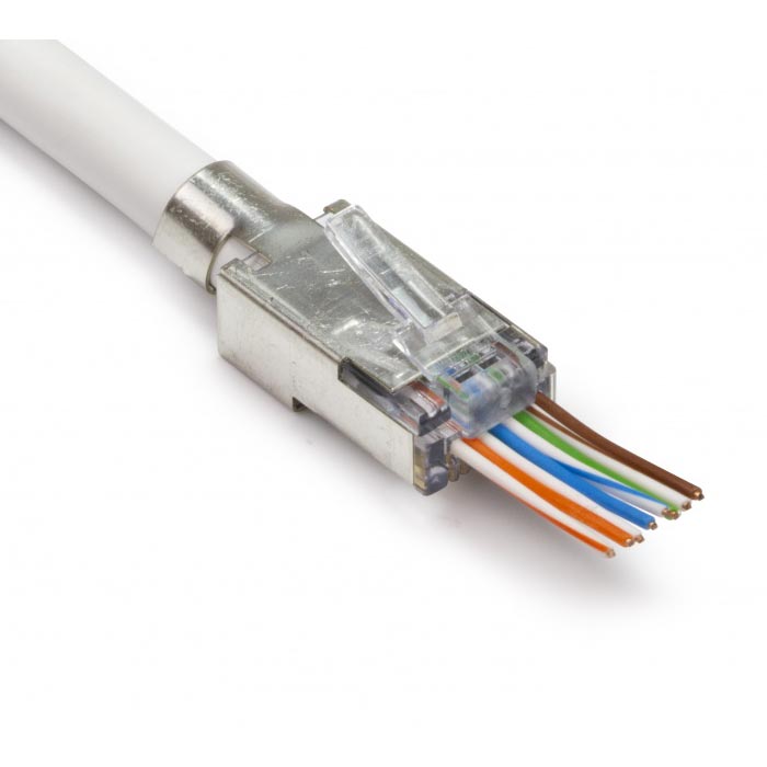 Platinum Tools EZ-RJ45 Shielded Cat5e External Ground Connectors – 50pcs/Bag