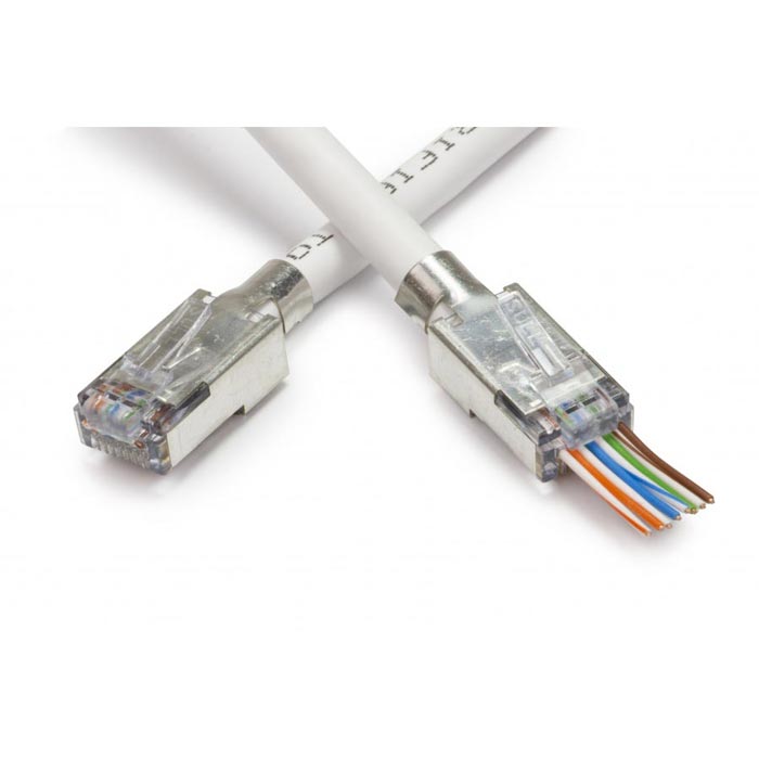 Platinum Tools EZ-RJ45 Shielded Cat5e External Ground Connectors – 50pcs/Bag