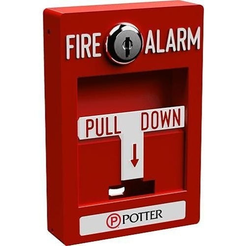 Potter PAD100-PSDA Addressable Pull Station, Dual Action