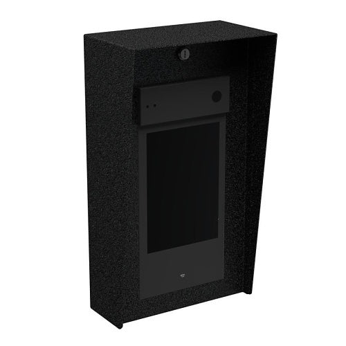 Pedestal Pro 1018HOU-PRO-01-CRS 10x18" Portrait Steel Housing for 2N IP Style (Flush), 14 Gauge Steel, Black