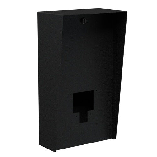 Pedestal Pro 1018HOU-VALE-01-CRS 10"×18" Mild Steel Housing for 1VALET 10" Intercom, Black Wrinkle Powder‑Coated