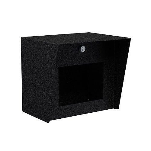 Pedestal Pro 109HOU-ZENI-01-CRS Intercom Housing, 10"x9" Square Steel Housing, Black