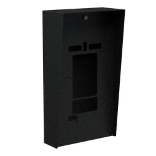 Pedestal Pro 1220HOU-BUT-01-CRS Intercom Housing with ButterflyMX 8" Monarch FL, Black Steel