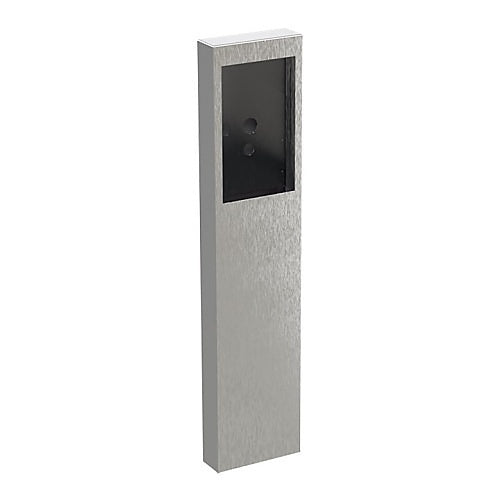 Pedestal Pro 124TOW-MVI-002-304 Intercom Housing, 54" Stainless Steel Pedestal with Flush Mount, Featuring MVI and KeyCom Lite