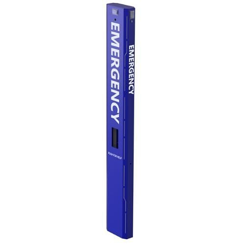 Pedestal Pro 156TOW-AXIS-01-ALU Emergency Tower, Fits 2N IP Safety by Axis, Customizable, Aluminum, Powder Coated Dynasty Blue